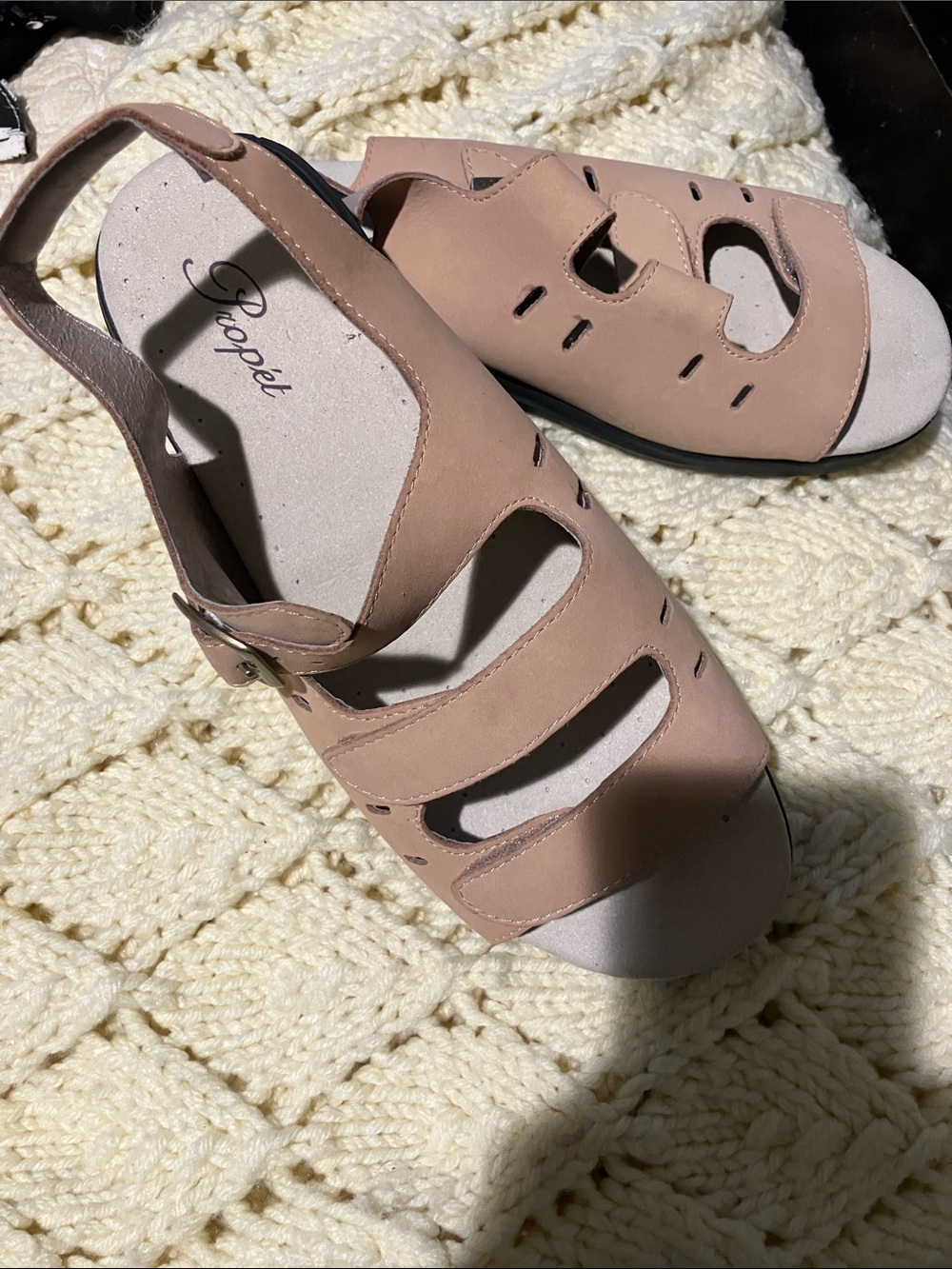 Propet Women's Taupe Slingback Sandal